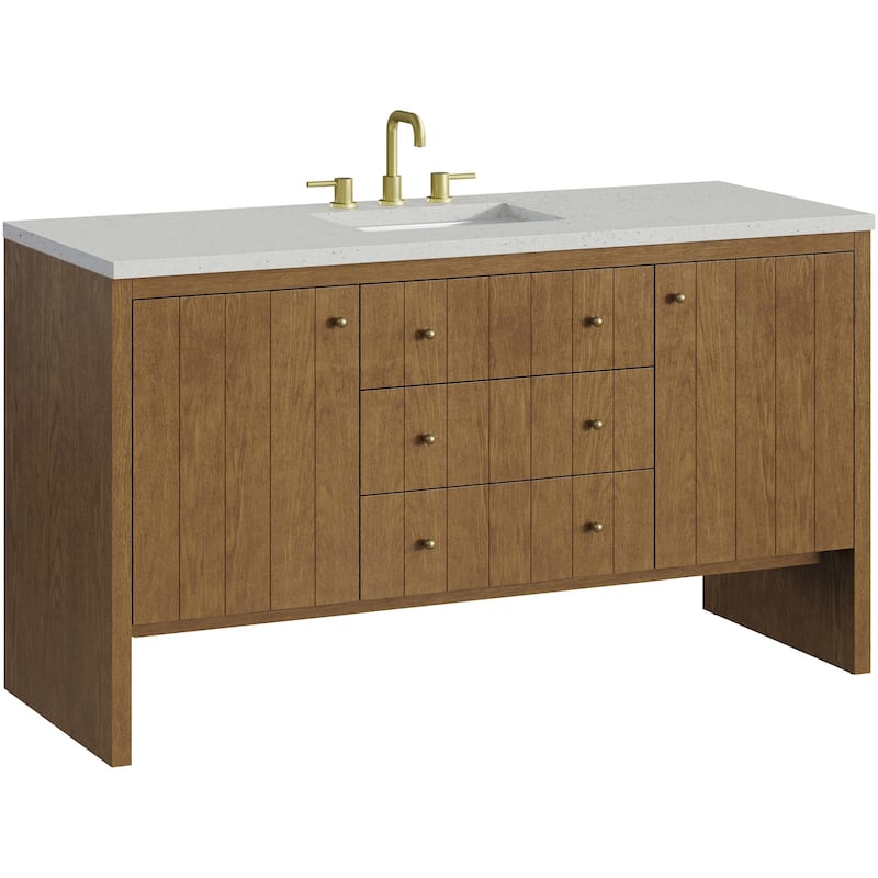 James Martin Vanities 435-V60S-3LDL Hudson 60" Free Standing Single