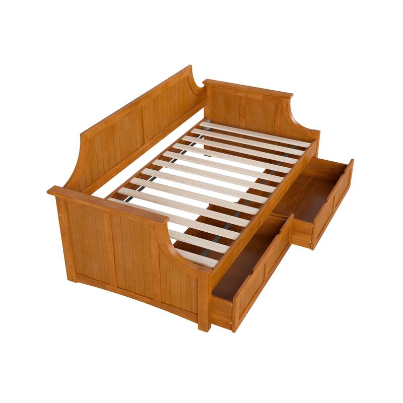 Cambridge Twin Wood Daybed with Set of 2 Drawers