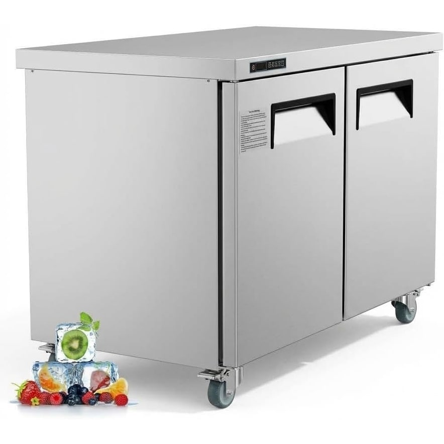 24.7 Cu.Ft Commercial Display Refrigerator, Glass Door Merchandiser with LED