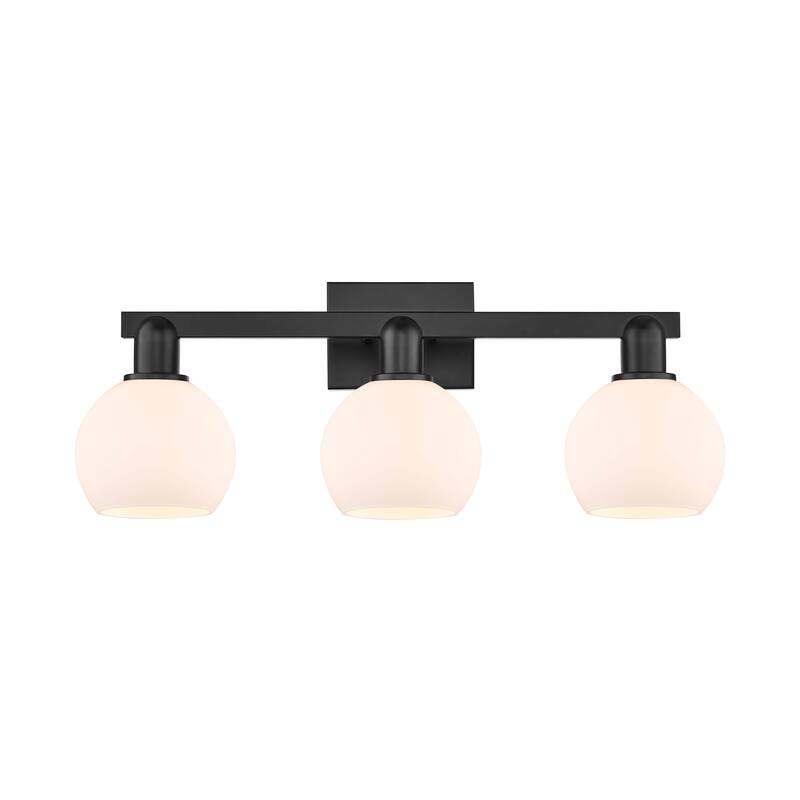 Innovations Lighting Endless Possibilities Arcadia - Athens - 3 Light 25" Bath Vanity Light - Matte White/Matte Black