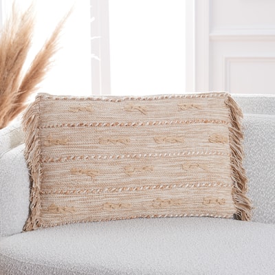SAFAVIEH Janine 16 x 24-inch Fringe Pillow