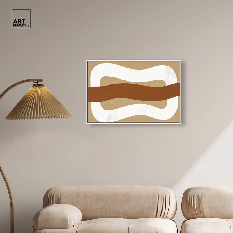 Minimal Wavy I Canvas by Art Remedy