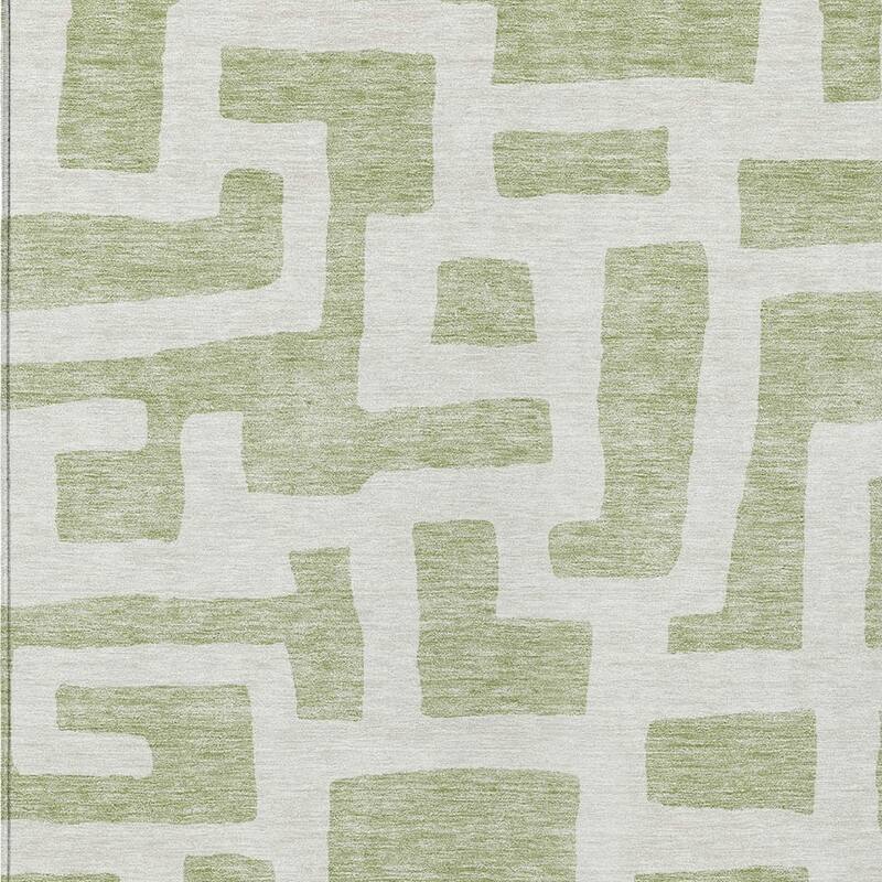 HomeRoots Abstract Transitional Rectangle Outdoor Rug