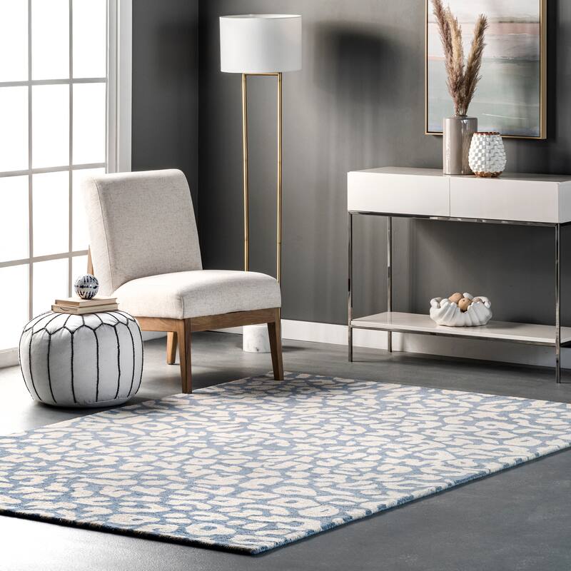 Nuloom Rorie Leopard Print Wool Area Rug