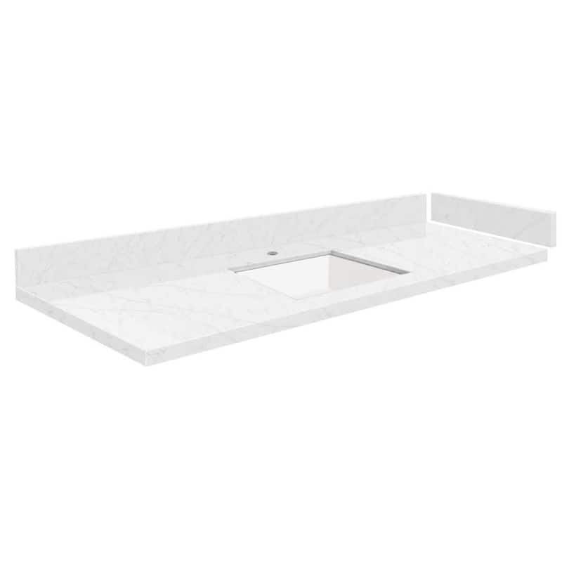Transolid VT57.75x22-1KU-1 Silestone 58" Quartz Vanity Top with