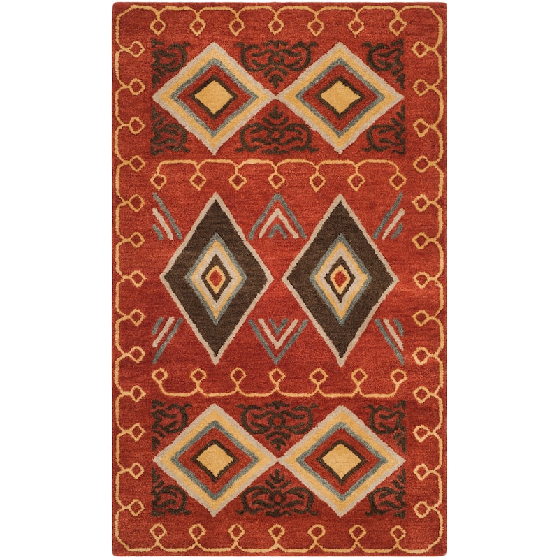 SAFAVIEH Handmade Heritage Constellation Traditional Oriental Wool Rug