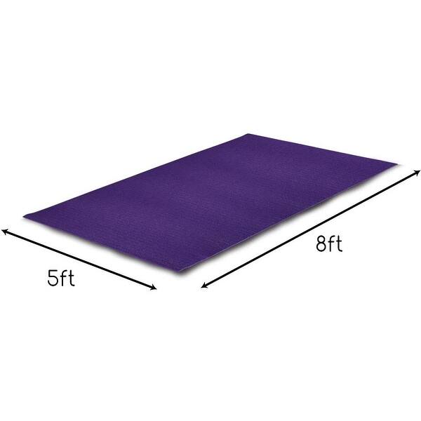 dimension image slide 3 of 2, GDY Extra Yoga Mat Non Slip Surfaces with carrying bag and straps - 5 x 8 ft