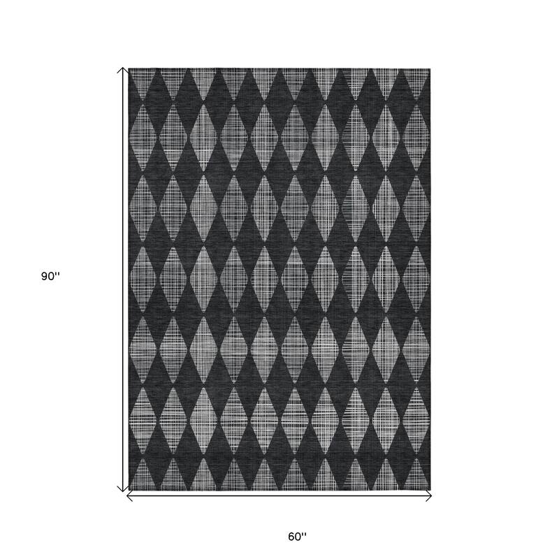 HomeRoots Geometric Transitional Rectangle Outdoor Rug