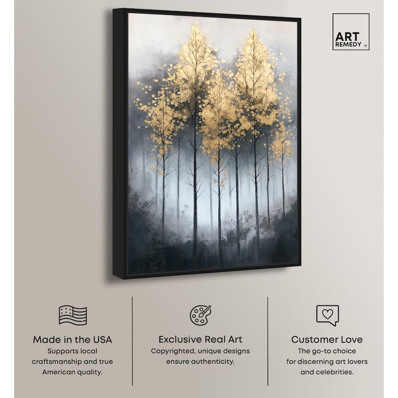 Gilded Grove Canvas by Art Remedy