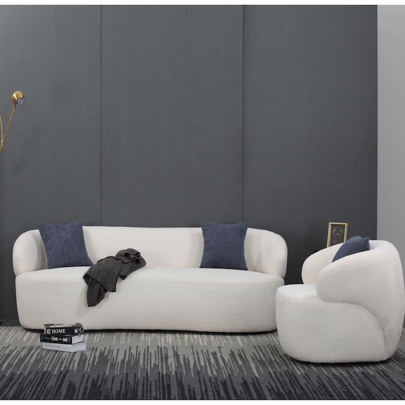 3-Seater Modern Contemporary Upholstered Fabric Sofa for Living Room