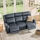 preview thumbnail 55 of 85, Leo Power Wall Hugger Reclining Sofa with Multi-Function Console