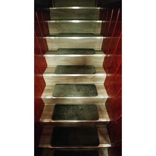 Shop Ottomanson Softy Solid Color Non Slip Stair Treads On Sale