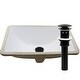 preview thumbnail 31 of 31, Novatto NP-U193902 Rectangular Undermount White Porcelain Sink with Overflow Drain Options, 18 x 13-inches