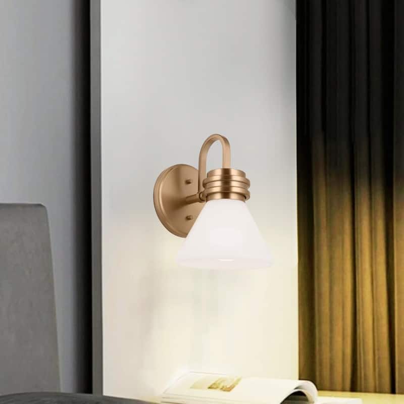 1 Light wall sconce champagne bronze wall lighting metal wall light fixture