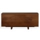 preview thumbnail 7 of 13, SAFAVIEH Couture Dorothea 71-Inch Metal Dresser, Walnut - 71" W x 18" D x 30" H