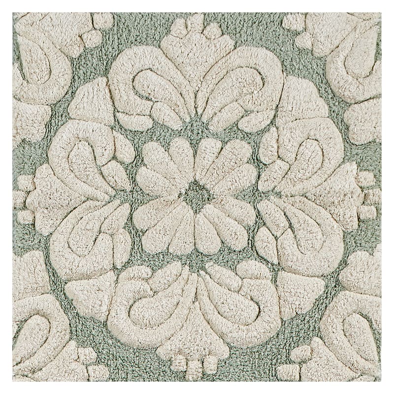 Better Trends Medallion Tufted Bath Mat Rug 100% Cotton