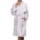 preview thumbnail 4 of 76, 100% Cotton Soft Terry Adult Unisex Lightweight Bathrobe by Superior
