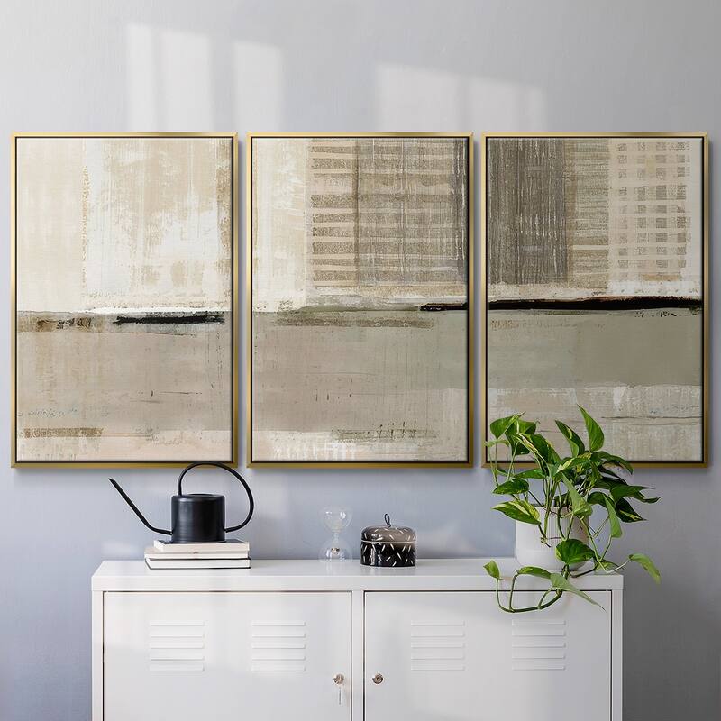 Across the Abstract Bay I - Multi Piece Framed Canvas