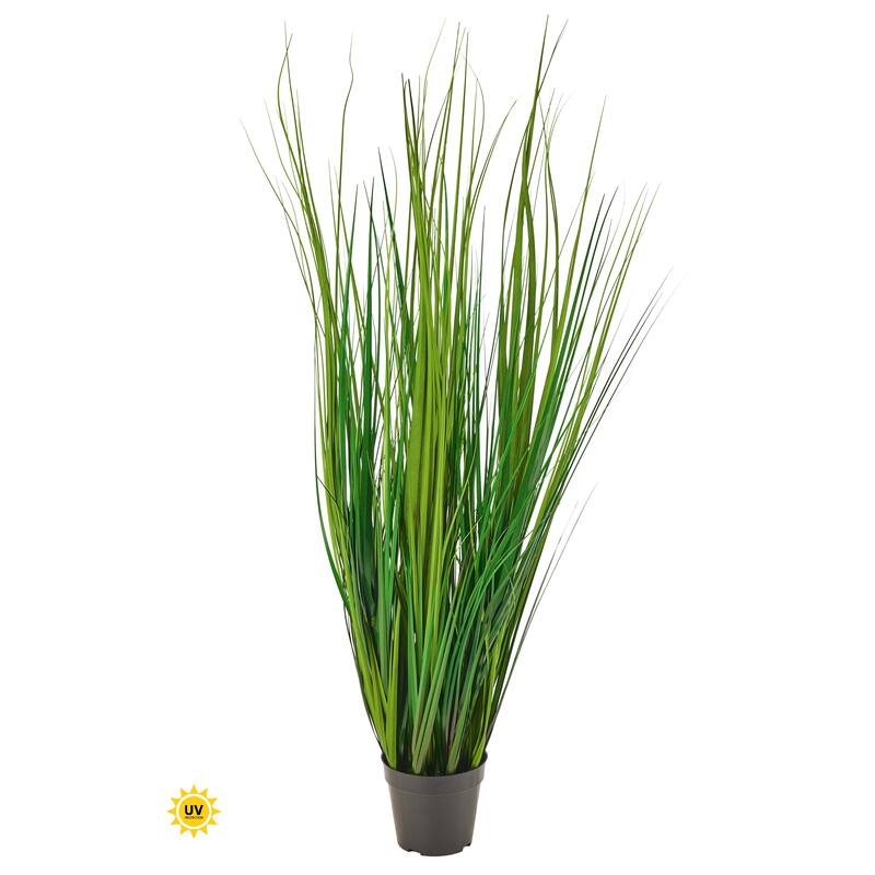 48"UV Potted Blade Grass