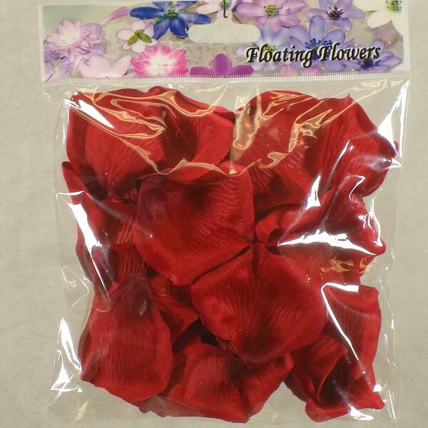 Bag Of 36 Floating Rose Petals Great For Wedding Centerpieces Occasion Accent Red Overstock 18776200