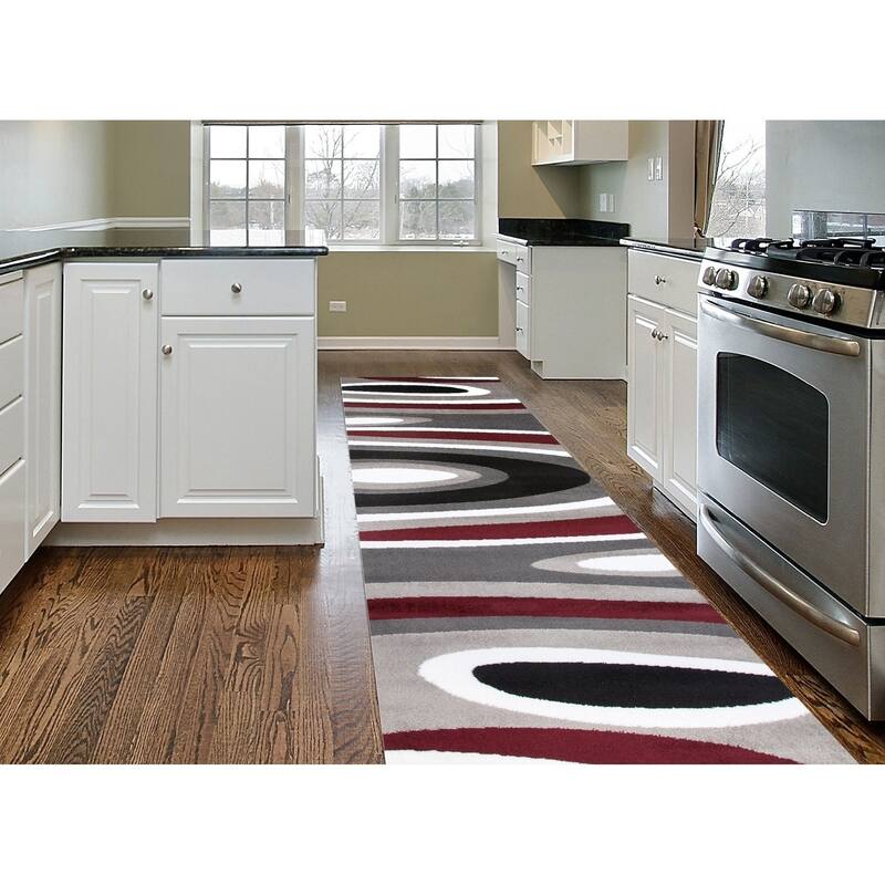 World Rug Gallery Abstract Contemporary Modern Area Rug