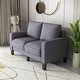 preview thumbnail 12 of 23, 2 Piece Sofa Sets with Solid Wood Legs & Storage, Modern Upholstered 3-Seat Sofa Loveseat Couch Set Furniture for Living Room