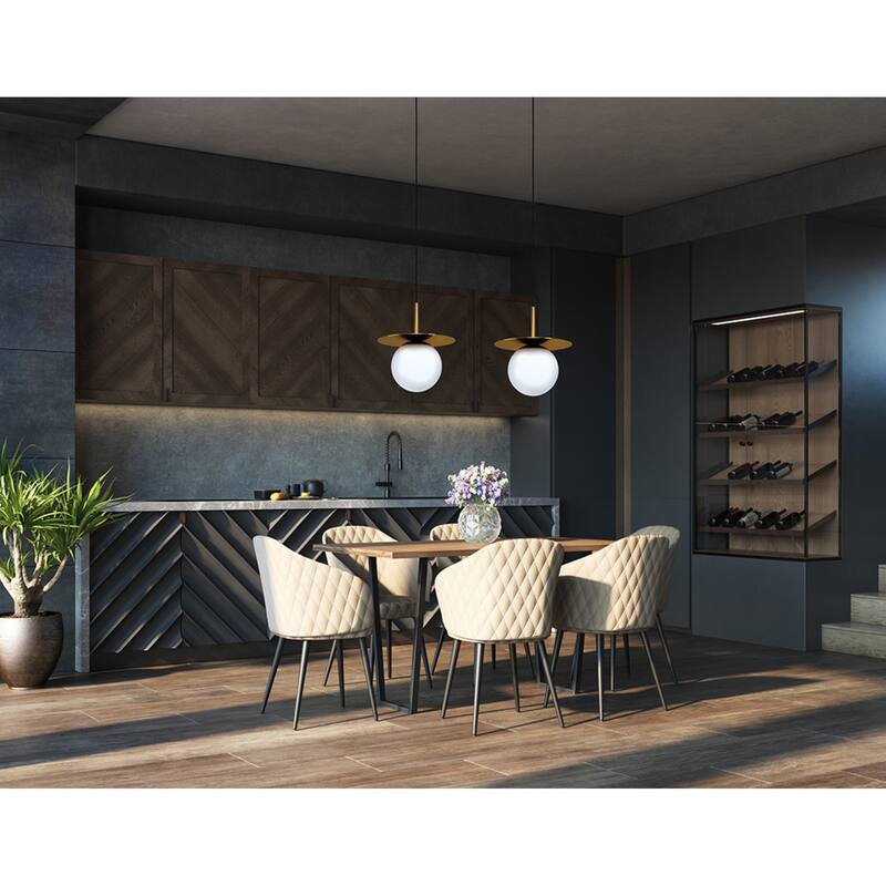 EGLO Arenales - 1 Light Mini Pendant - Brushed Brass