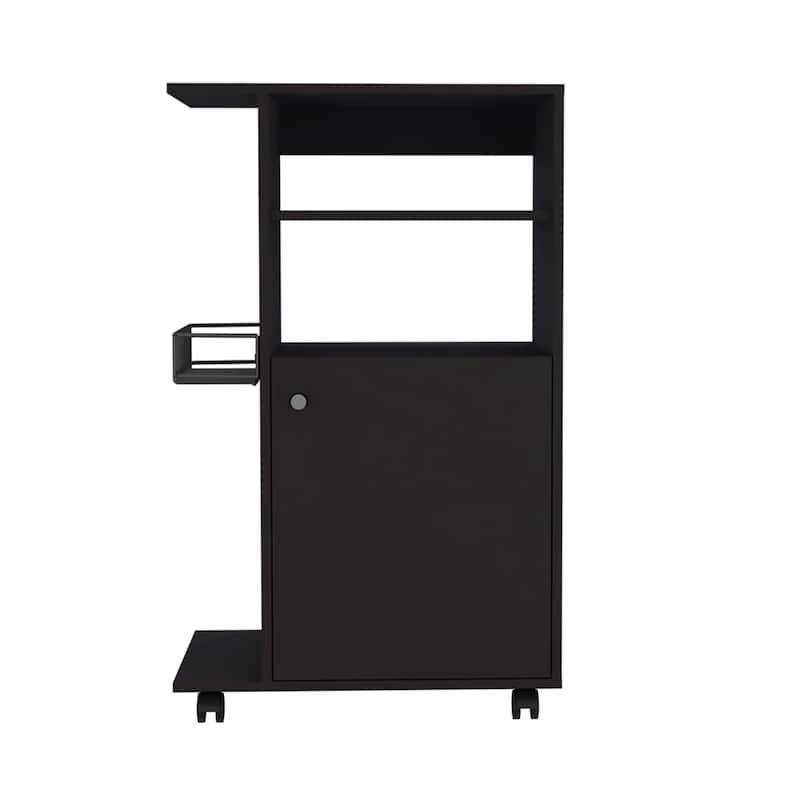 Napenthe 1-Shelf Kitchen Cart with Caster White