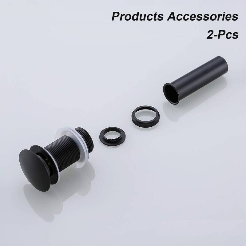 2 Pcs Bathroom Sink Drain Without Overflow, Vessel Sink Lavatory Vanity Pop Up Drain Stopper,304 Stainless Steel