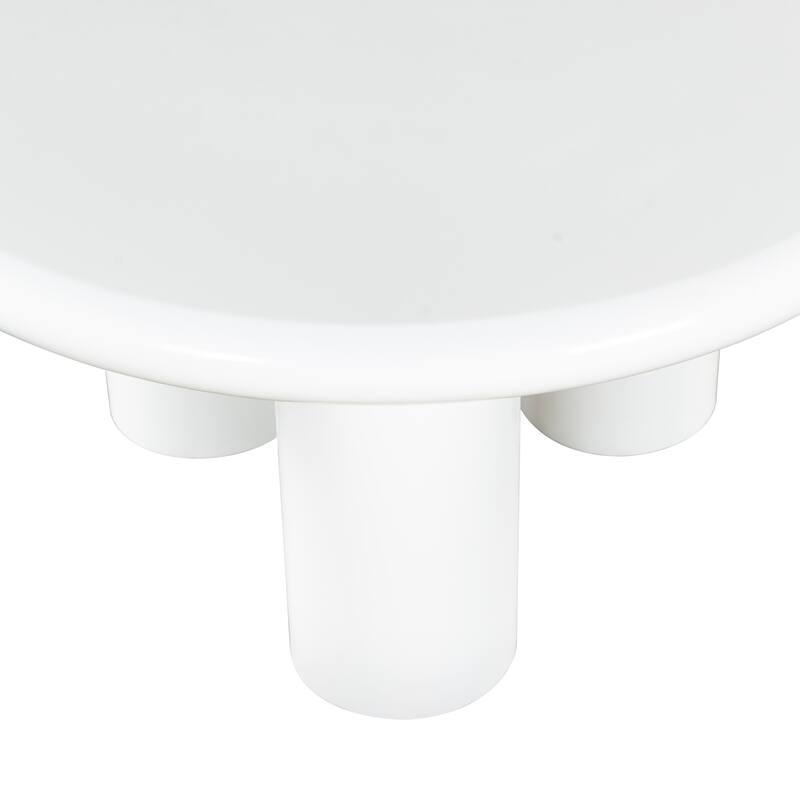 SAFAVIEH Couture Lollita Round Concrete Coffee Table - 35"W x 35"D x 18"H