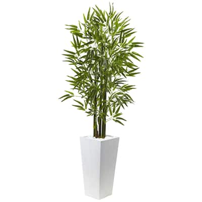 Bamboo Tree Floor Plant 5ft Indoor Outdoor Decor with Planter - 5ft.