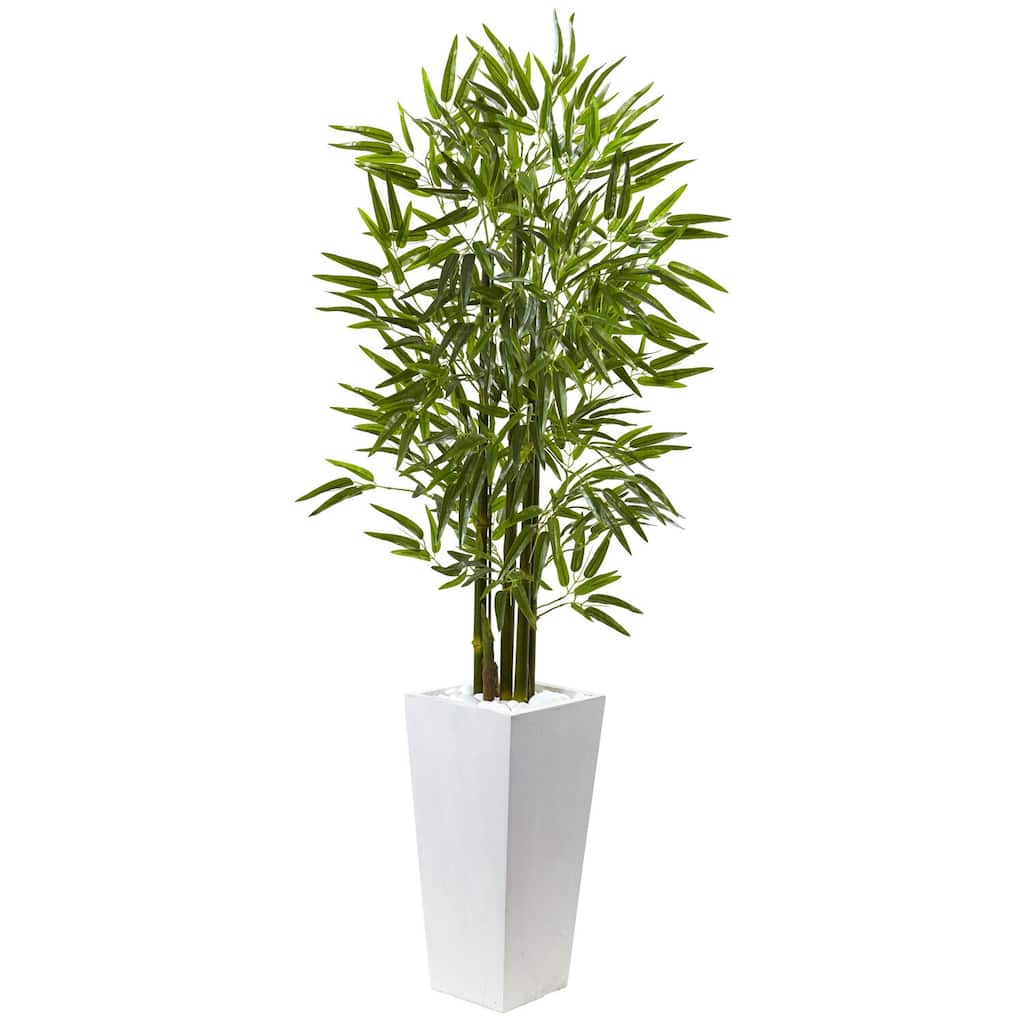 Bamboo Tree Floor Plant 5ft Indoor Outdoor Decor with Planter - 5ft.