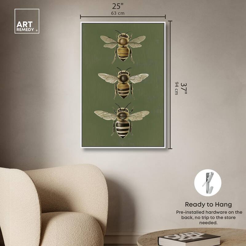 Anatomy of the Bee Canvas by Art Remedy