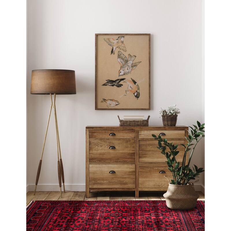 ECARPETGALLERY Hand-knotted Finest Khal Mohammadi Red Wool Rug - 4'1 x 6'1