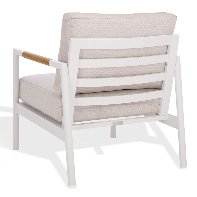 SAFAVIEH COUTURE Chryssa Aluminum Patio Chair - 28"W x 34"D x 29"H