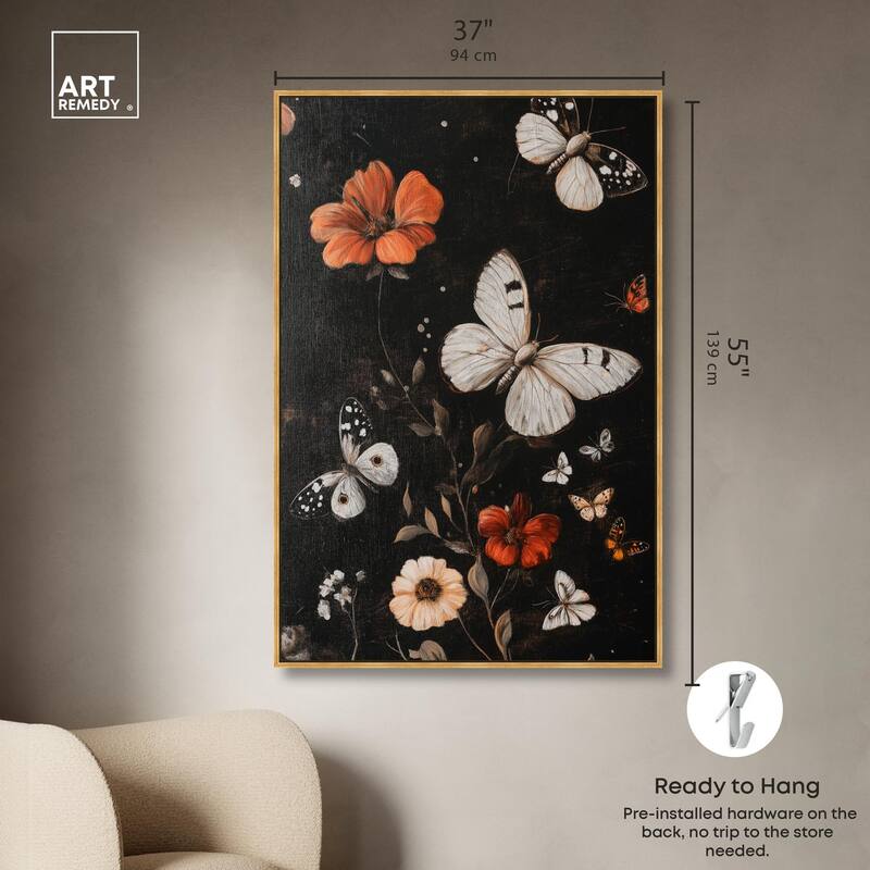 Butterfly Wing Patterns Canvas by Art Remedy