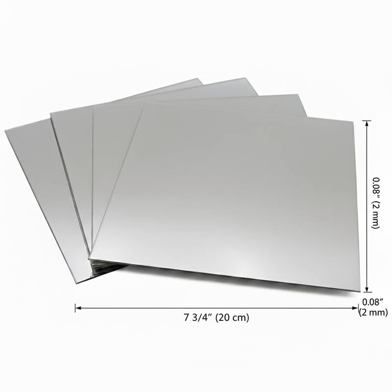 Small Decorative Wall Self Adhesive Shaped Mirrors - Set of 4