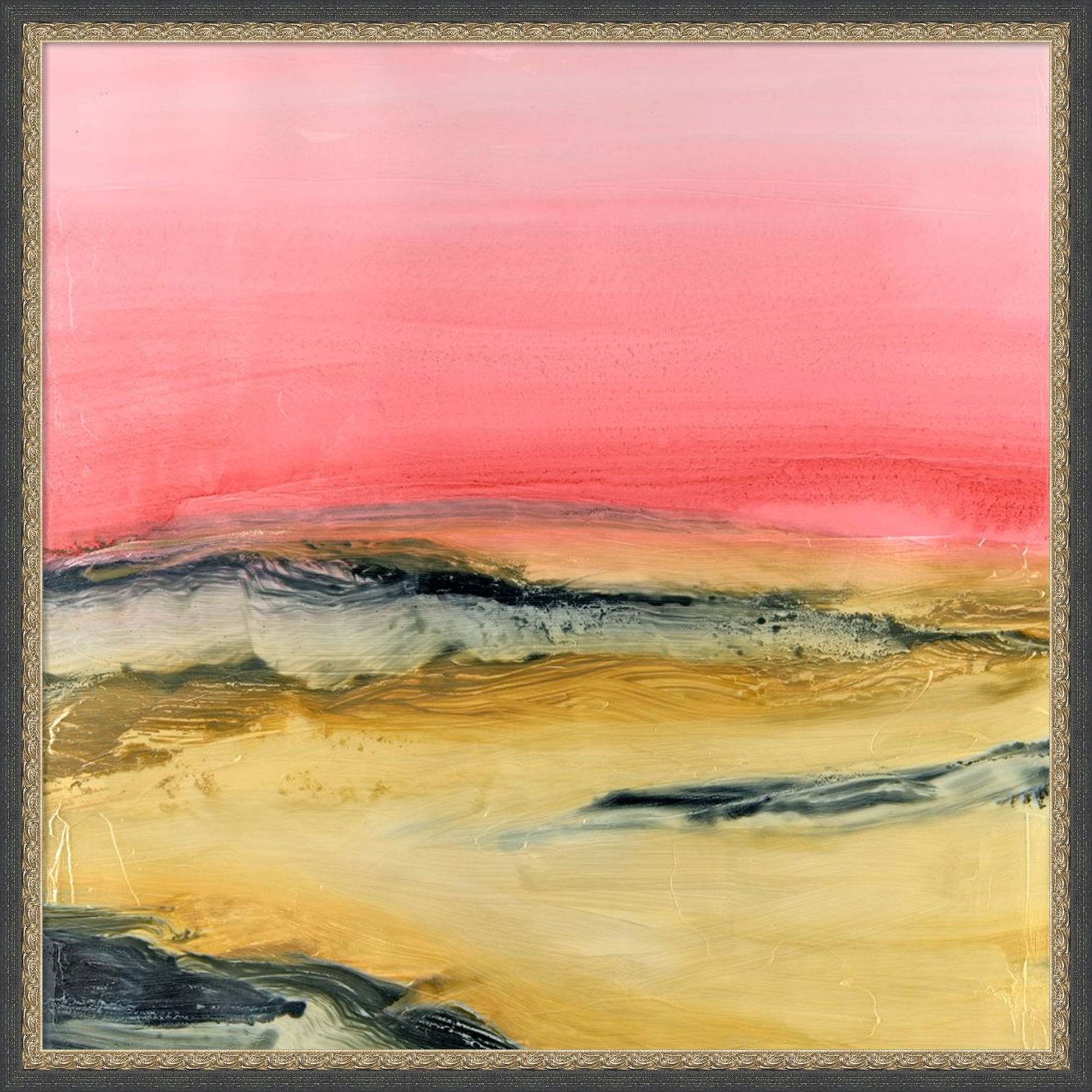 Desert Sunset I by Ethan Harper Framed Mounted Canvas Wall Art Print