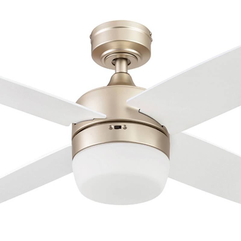 44" Prominence Home Atlas Pewter Modern Indoor LED Ceiling Fan with Light and Remote Control