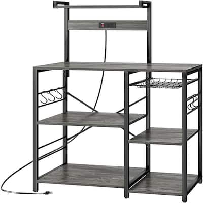 Bakers Rack - 15.7"D x 35.4"W x 52"H