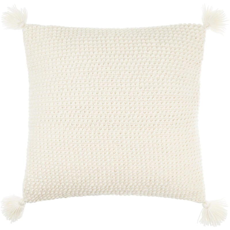 Demond Farmhouse Solid Color Accent Pillow