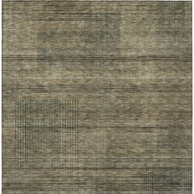 HomeRoots Striped Transitional Rectangle Outdoor Rug