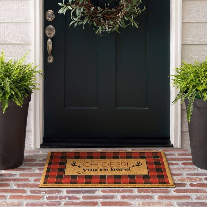 Mohawk Home Faux Coir Novelty Impressions Doormat