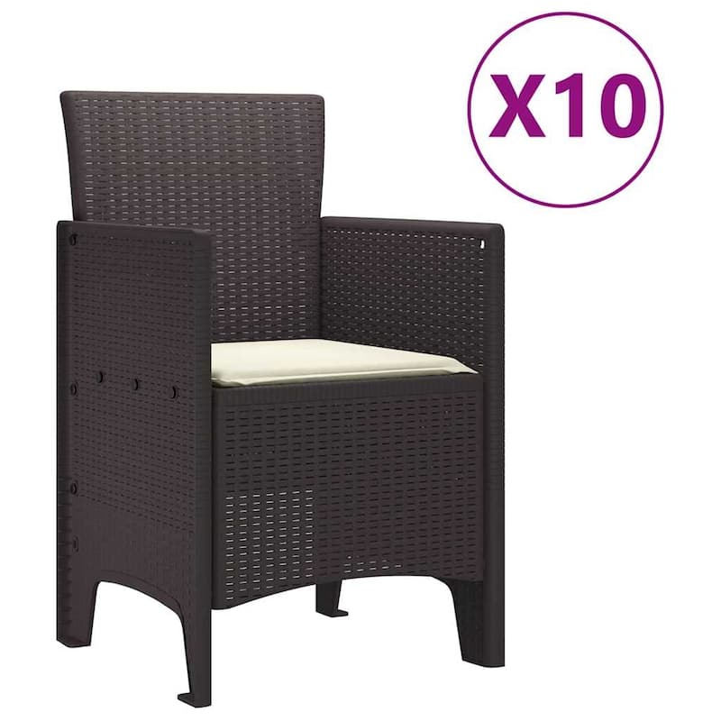 vidaXL Garden Dining Set 11/13 pcs - 118.1 x 39.4 x 28.7