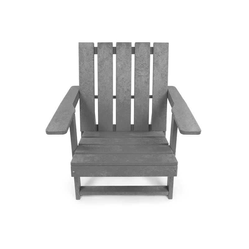 Amalfi Fully Assembled All-Weather HDPE Outdoor Folding Modern Adirondack Chair