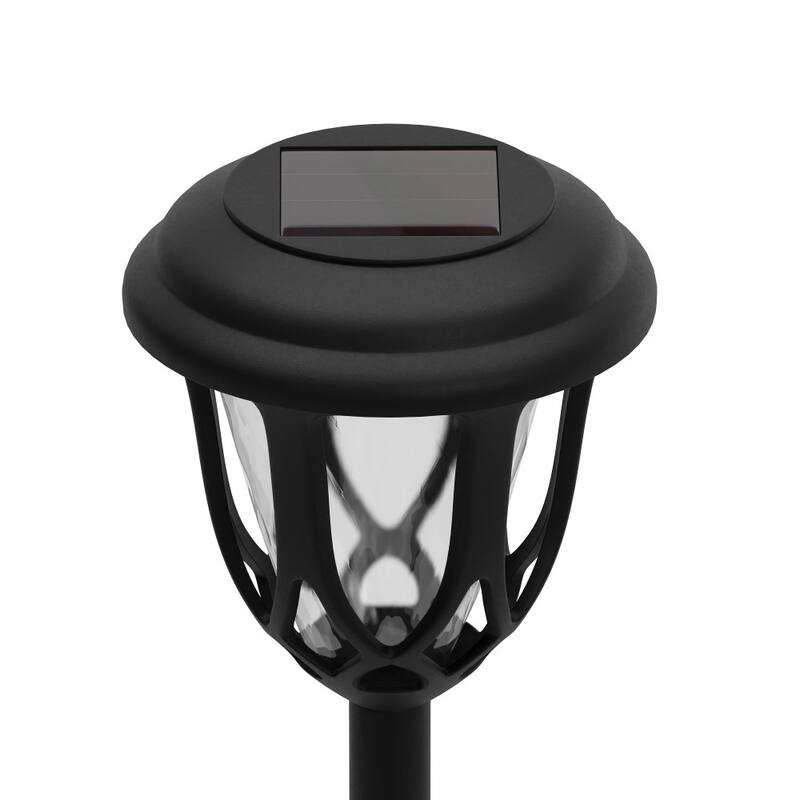 All - Weather Tulip Design Solar Powered LED Garden & Pathway Lights - Set of 8