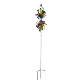 90 in. H Wind Spinner, Floral Lemniscate