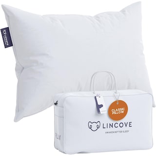 Lincove Luxury Hotel Collection Bed Pillows for Sleeping with Premium 600 Count Cotton Shell