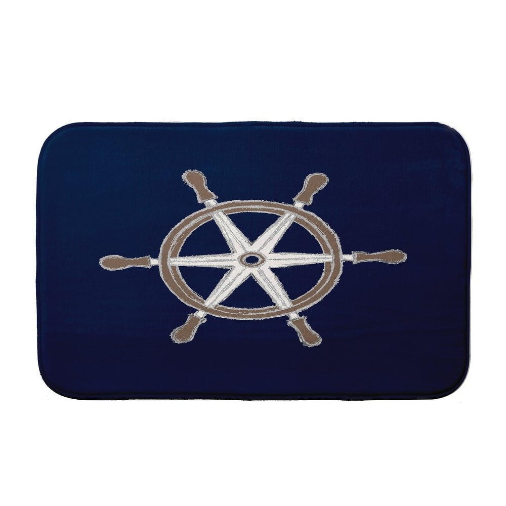Ship Wheel Bath Mat