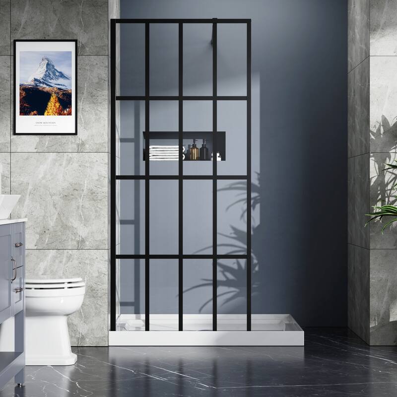 34" X 72" Shower Door Walk